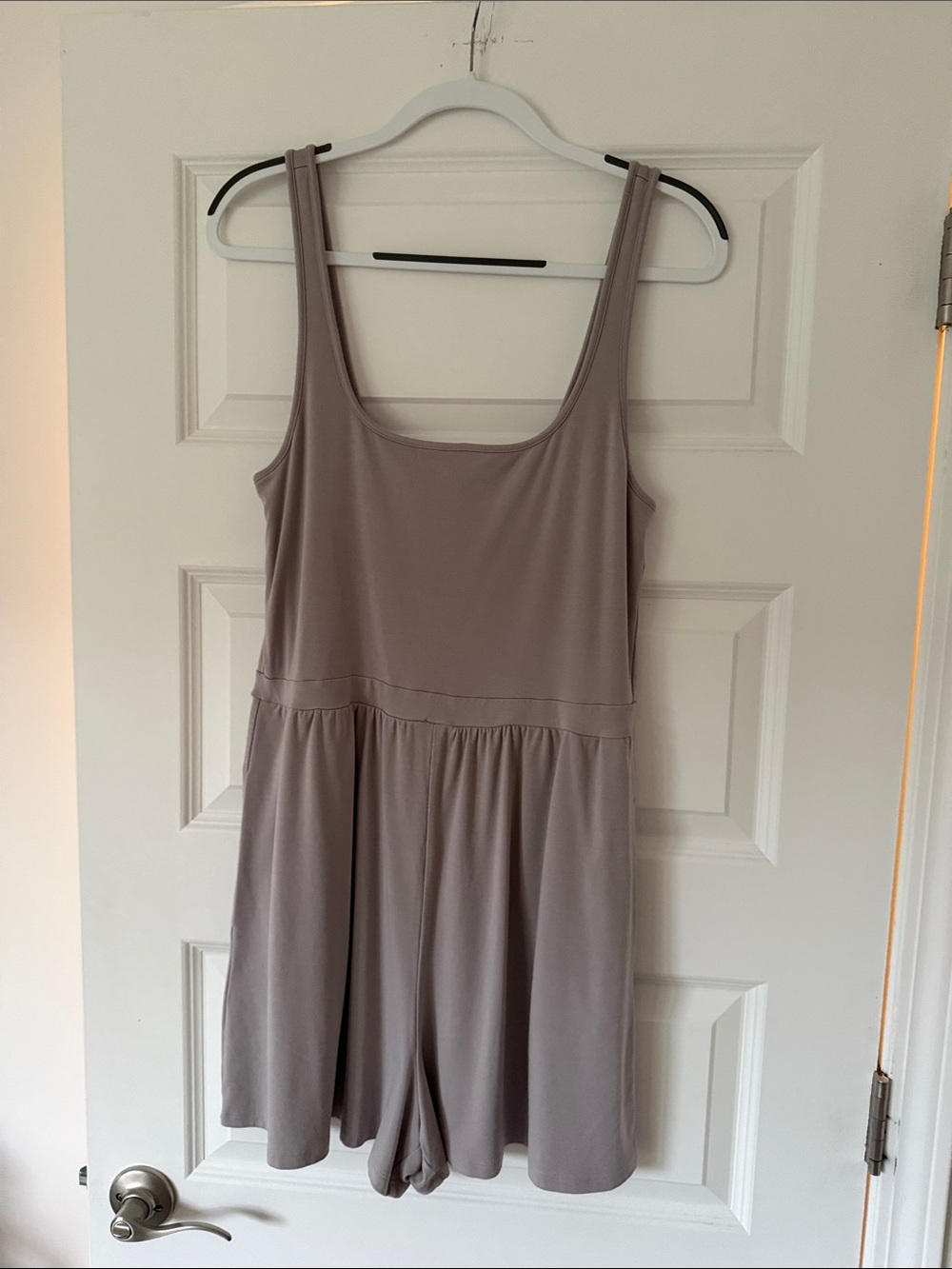 Aritzia Romper in Oyster Grey